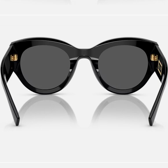 Versace Women’s Designer Sunglasses – Black & Gold Medusa - Picture 3 of 16